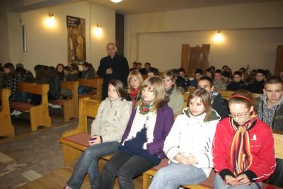 Spotkanie młodzieży z Ks. Bp Wacławem