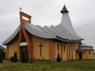 Poświęcenie elewacji kościoła